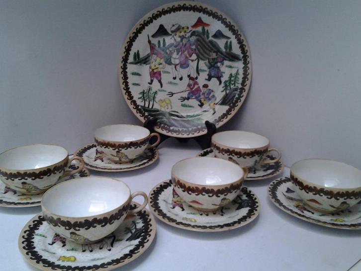 Chinees servies - prachtige afwerking - zeer fijne porselein, Antiek en Kunst, Antiek | Porselein, Ophalen