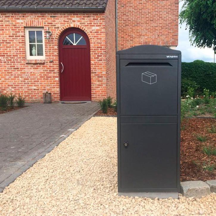 BLACK FRIDAY - Pakket Brievenbus Frontbox OP = OP, Tuin en Terras, Brievenbussen, Nieuw, Staande brievenbus, Staal, Ophalen of Verzenden