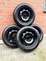 4 roues d'hiver Bridgestone + enjoliveurs Peugeot 195/55 R16, Pneus hiver, 16 pouces, Pneu(s), Enlèvement