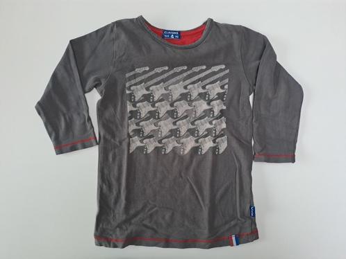 Mt 104-110 Grijze T-shirt lange mouwen gitaren, Kinderen en Baby's, Kinderkleding | Maat 104, Gebruikt, Jongen, Shirt of Longsleeve