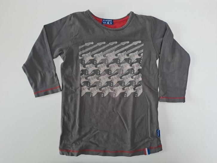 T-shirt gris à manches longues pour guitare t 104-110, Enfants & Bébés, Vêtements enfant | Taille 104, Utilisé, Garçon, Chemise ou À manches longues
