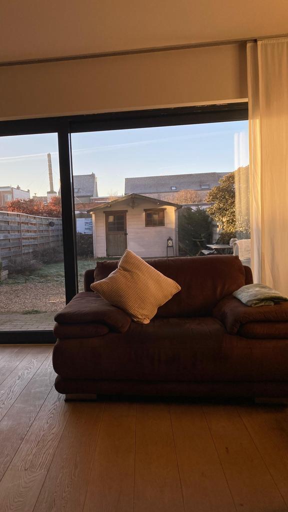 Chateau d'Ax atlantic bruine zetels met poef, Maison & Meubles, Canapés | Sofas & Chaises Longues, Comme neuf, Tissus, Enlèvement