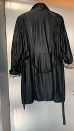 Zwarte echt lederen jas,maat 38-40 ,90cmLengte, Ophalen, Zo goed als nieuw, Maat 38/40 (M)