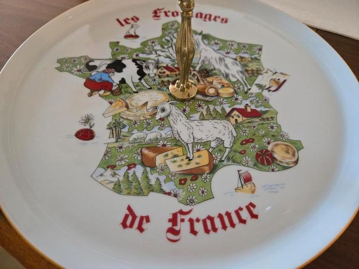 Nieuw porselein vintage kaas schotel anno 70nooit in gebruik, Huis en Inrichting, Keuken | Servies, Nieuw, Schaal of Schalen, Overige stijlen