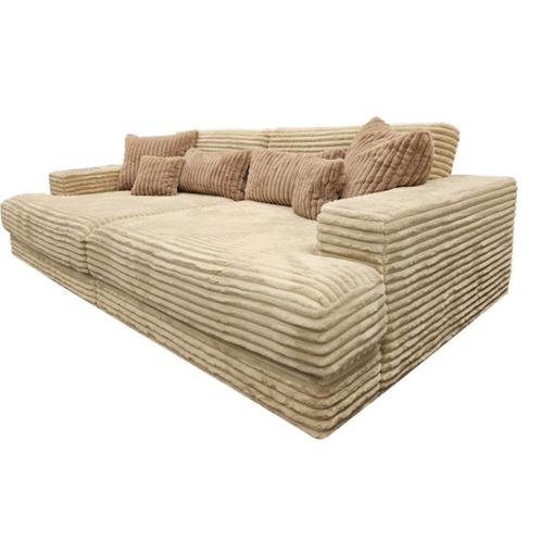 EA Mega sofa Dakota XXL in licht taupe met kussens +Levering, Huis en Inrichting, Barkrukken, Nieuw, Ophalen of Verzenden