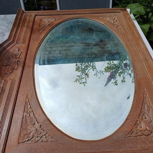 miroir ovale ancien en chêne, Antiquités & Art, Antiquités | Miroirs, Ovale, Enlèvement