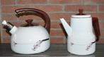 Vintage emaille waterketel en koffiepot, Ophalen of Verzenden