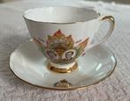Kop en schotel tghv Brits Royal bezoek Canada 1959, Enlèvement, Comme neuf, Porcelaine, Tasse et/ou soucoupe