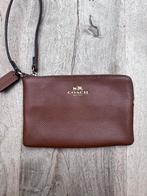 Coach pochette kleur donker camel, Gebruikt, Bruin, Leder, Ophalen