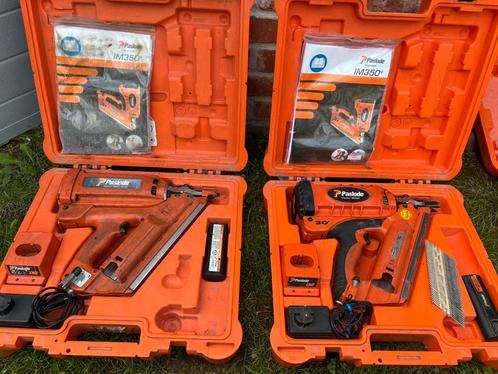 À vendre : 2 cloueurs Paslode IM350 & IM350+ avec valises, Doe-het-zelf en Bouw, Gereedschap | Handgereedschap, Ophalen