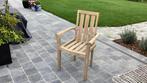 8 stoelen in teak, Tuin en Terras, Ophalen, Gebruikt, Teakhout, 8 zitplaatsen