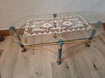 Mooie salontafel in glas, Ophalen, 100 tot 150 cm, 50 tot 75 cm, 50 tot 100 cm