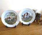 Chasse, chevaux lot assiettes décoratives porcelaine Bavaria, Enlèvement ou Envoi