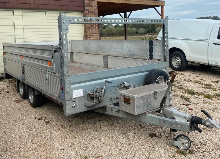 Brian James Cargo 3ton dubbelasser, Auto diversen, Aanhangers en Bagagewagens, Gebruikt, Ophalen