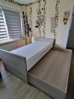 Bed met bedlade, 6 opberglades, lattoflex en matras, Ophalen, Zo goed als nieuw