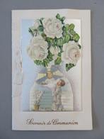 oude zelf gemaakte hand made Souvenir de Communion kaart, Verzamelen, Foto's en Prenten, Verzenden, Zo goed als nieuw, Kind, Prent