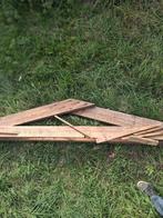 Houten dakgebinten 3m50 overkaping. 60cm hoog  1euro st, Maison & Meubles, Enlèvement, Utilisé