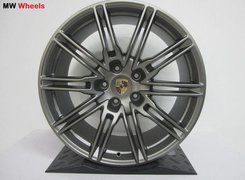 Porsche 21 inch Origineel Cayenne GTS velgen satin grey, Auto-onderdelen, Banden en Velgen, Velg(en), 21 inch, Gebruikt, Ophalen of Verzenden