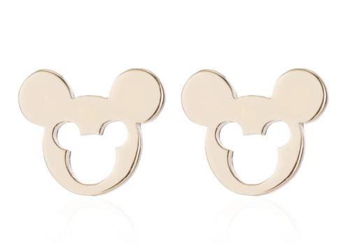 Disney Mickey Mouse design goud verguld RVS oorstekers, Handtassen en Accessoires, Oorbellen, Nieuw, Knopjes of Stekers, Overige materialen