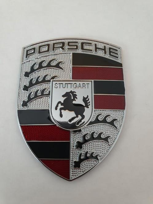 Porsche metalen capot logo +- 68 mm x +- 50 mm, Auto diversen, Tuning en Styling, Ophalen of Verzenden