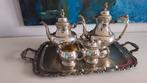 Koffie/thee servies verzilverd, Antiek en Kunst, Ophalen, Zilver