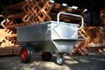 Voerwagen met supplementendrager, Voerkar, Brokkenkar, Wagen, Weidegang, 4 paarden of pony's of meer