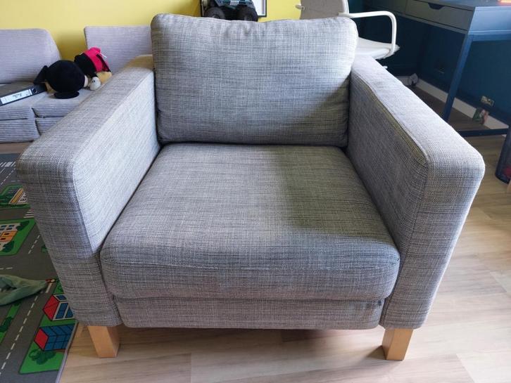 Eenpersoonszetel, Huis en Inrichting, Fauteuils, Zo goed als nieuw, Stof, 75 tot 100 cm, 75 tot 100 cm, Ophalen