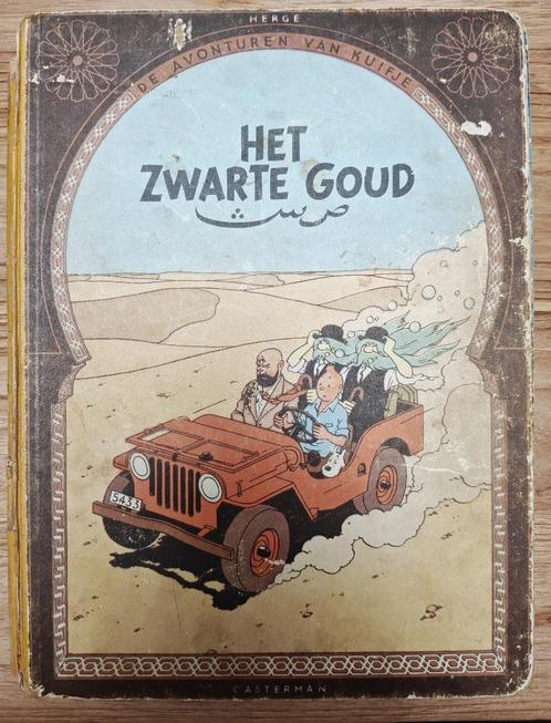 Kuifje en het zwarte goud - eerste druk, Boeken, Stripverhalen, Gelezen, Eén stripboek, Ophalen of Verzenden