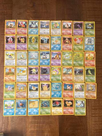 Volledige 1999 Base Set Pokémonkaarten – Commons & Uncommons beschikbaar voor biedingen