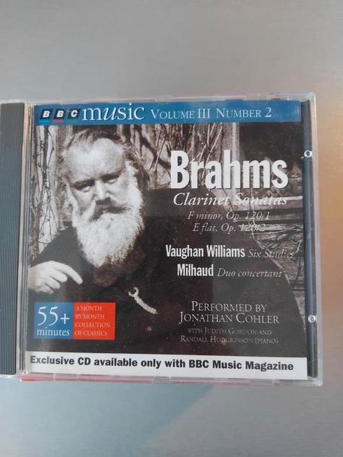 Cd. Brahms. Clarinet Sonatas (BBC Music)., Cd's en Dvd's, Cd's | Klassiek, Gebruikt, Ophalen of Verzenden