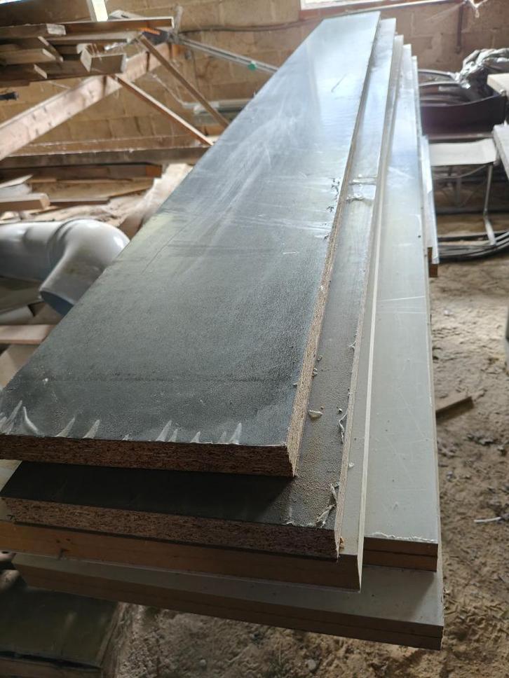 planken voor rek of werkblad, Doe-het-zelf en Bouw, Hout en Planken, Nieuw, Plank, Overige houtsoorten, 250 tot 300 cm, 25 tot 50 mm