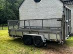 Aanhanger dubbelas 2700kg MTM, Auto diversen, Aanhangers en Bagagewagens, Ophalen, Gebruikt