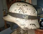 Duitse M40 D wintercamo combat helm., Verzenden