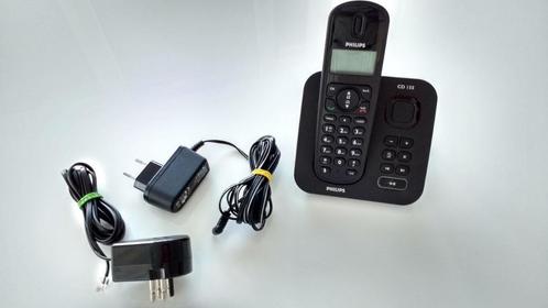 Philips draadloze telefoon met antwoordapparaat, Telecommunicatie, Vaste telefoons | Handsets en Draadloos, Gebruikt, 1 handset
