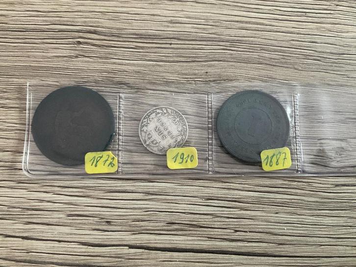 lot oude BRITSE MUNTEN 1872 1910 (ZILVER) 1887, Postzegels en Munten, Munten | Europa | Niet-Euromunten, Setje, Overige landen