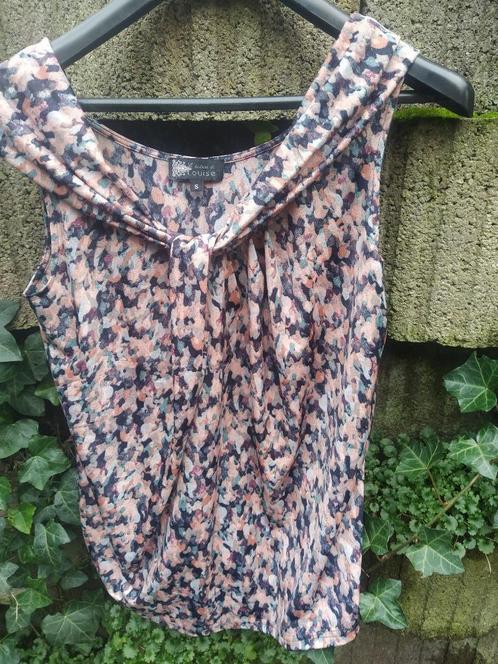 top Morrison-100 % zijde-maat 38+L'histoire de Louise, Kleding | Dames, Topjes, Zo goed als nieuw, Maat 38/40 (M), Blauw, Korte mouw