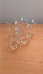 Set van 5 glazen (theeglazen), Verzamelen, Glas en Drinkglazen, Ophalen, Zo goed als nieuw