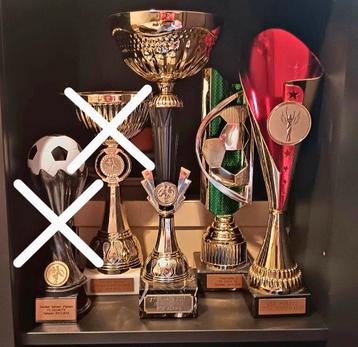 Voetbalbekers/trofeeën  beschikbaar voor biedingen