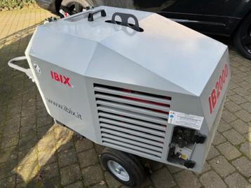 IBIX luchtgom set + compressor als nieuw!