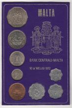 MALTA: jaarset 1972 in UNC in casette, Postzegels en Munten, Munten | Europa | Niet-Euromunten, Setje, Overige landen, Verzenden
