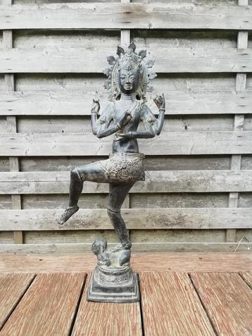 Bronzen beeld van Shiva Nataraja/ India/Azië/ 60 cm beschikbaar voor biedingen