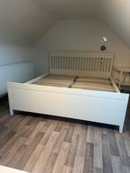 Bedframe met 4 opberglades, Huis en Inrichting, Slaapkamer | Bedden, Ophalen, Wit, Tweepersoons, Zo goed als nieuw