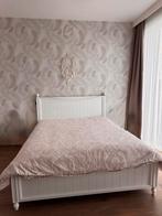 Tweepersoonsbed te koop MET MATRAS!, Huis en Inrichting, Ophalen, Gebruikt, Wit, Tweepersoons