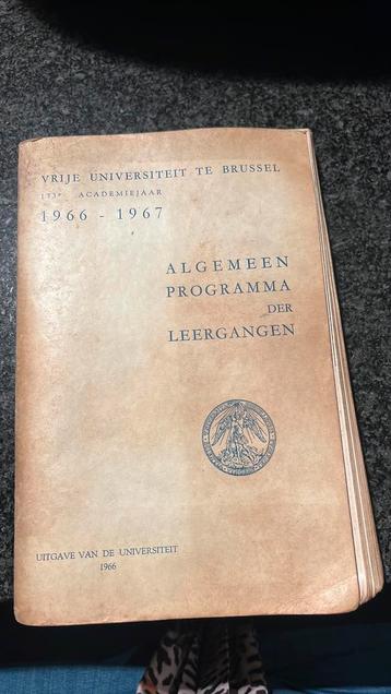 Algemeen programma der leergangen 1966 beschikbaar voor biedingen