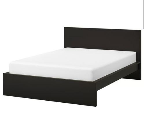 Ikea malm 160x200, Huis en Inrichting, Slaapkamer | Bedden, Gebruikt, Zwart, Ophalen