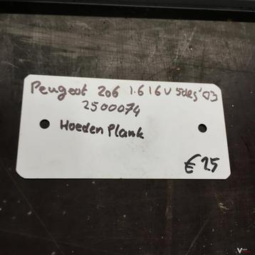 Peugeot 206 1.6 16v 5drs 2003 wagennr 2500074   Hoedenplank beschikbaar voor biedingen