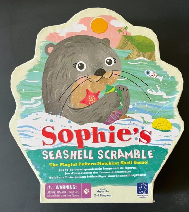 Sophie's Seashell Scramble, Hobby en Vrije tijd, Gezelschapsspellen | Bordspellen, Zo goed als nieuw, Ophalen of Verzenden