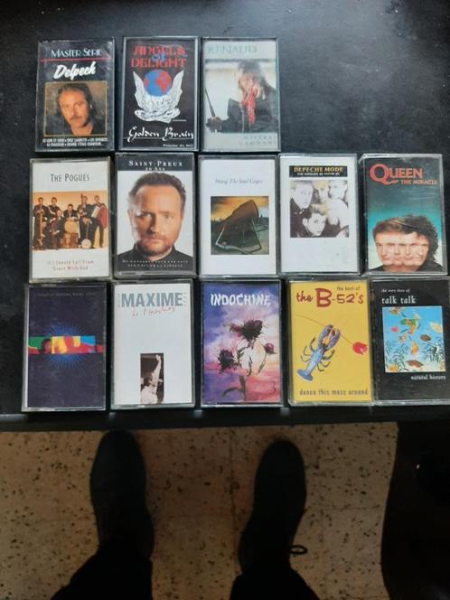Diverses cassettes de musique + boîtier de rangement, Cd's en Dvd's, Cassettebandjes, Zo goed als nieuw, Origineel, Verzamelalbums