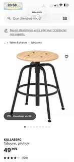 3 tabourets IKEA KULLABERG – Style industriel, Maison & Meubles, Tabourets, Enlèvement, Comme neuf