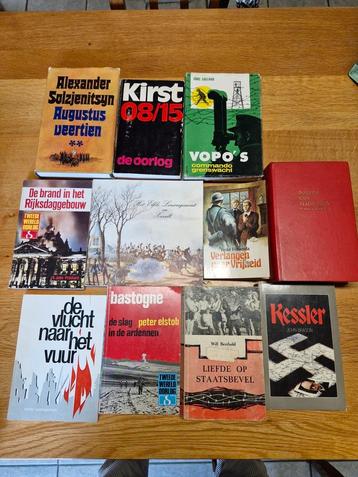 10 boeken, oorlogen. beschikbaar voor biedingen